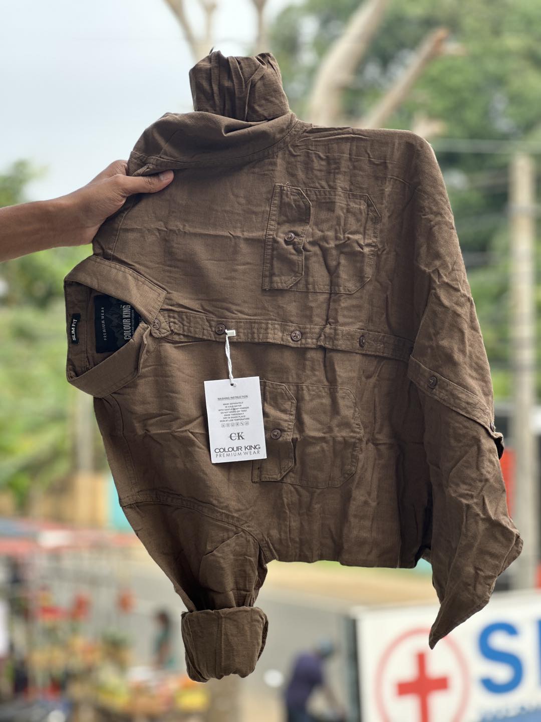 Leather Messenger lifestyle shot