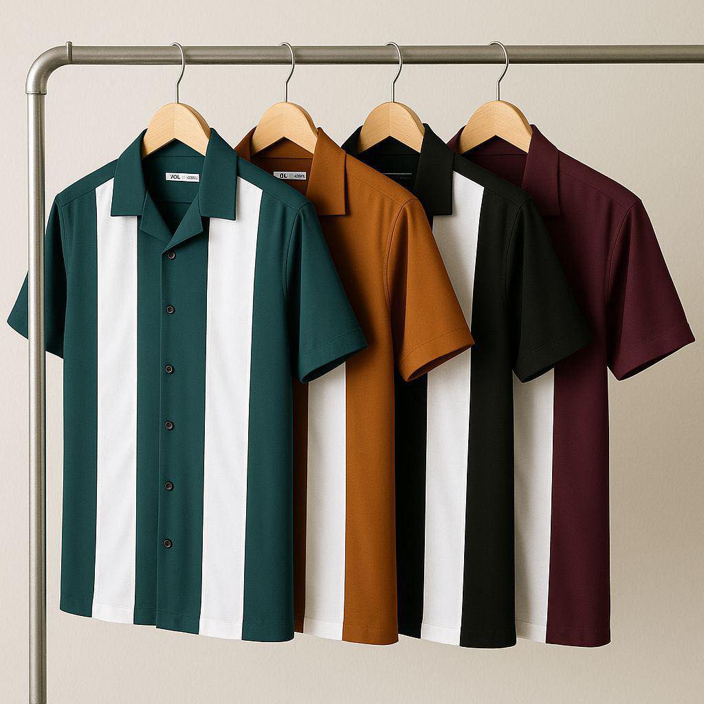 Striped Oversized Shirt lifestyle shot